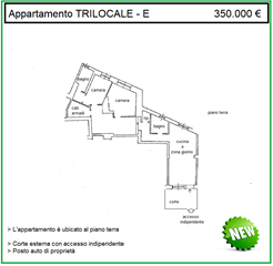 Spotorno - trilocale nuova ristrutturazione con corte esterna e posto auto