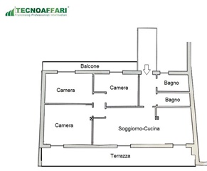 Zona la pace due appartamenti ristrutturati con le tre camere e due bagni